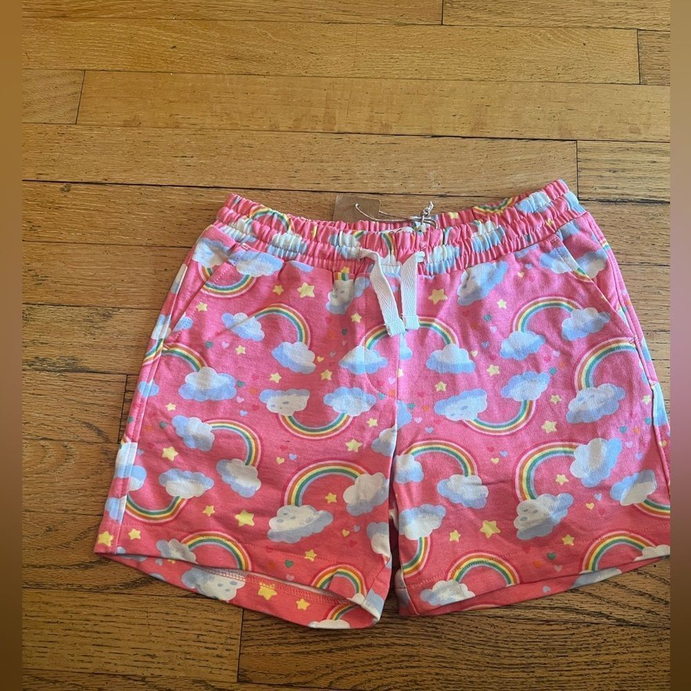 Pink Rainbow Cloud Shorts